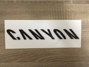 Kanyon logo spor ve açık hava 3d print model - Mito3D