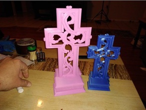 cross - no supports christ christian god jesus 3d print model - Mito3D