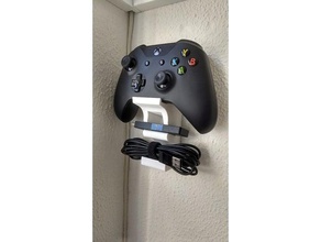 xbox one controller pc wall mount organization wire holder 3d print model - Mito3D