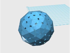 geodetica 2v sfera pattern100 matematica arte 3d print model - Mito3D