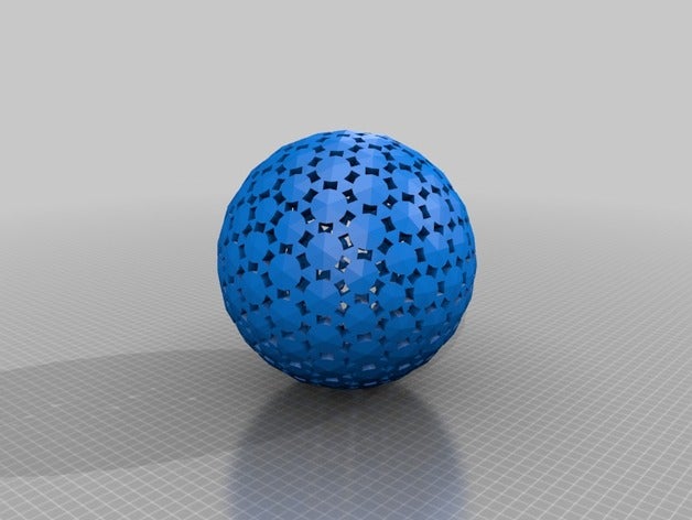 geodätische 4v Sphäre pattern100 Mathe-Kunst sphere 3D print model - Mito3D