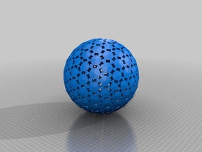 geodetica 4v sfera pattern100 matematica arte 3d print model - Mito3D