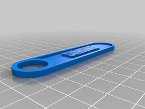 simone - label tag fob keychain id marker plaque parts customized 3d print model - Mito3D