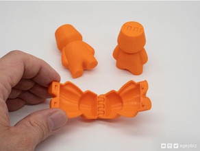 surprise egg filla fella mechanical toys articulated filla-fella print place 3d print model - Mito3D