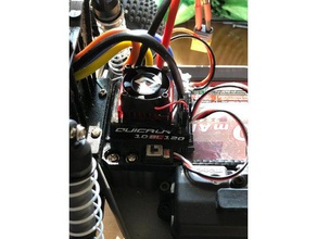 10bl120 mount hobbywing esc traxxas r c araçlar quckrun 3d print model - Mito3D