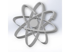 modelo atómico signos y logotipos átomo atómica la energía nuclear 3d print model - Mito3D
