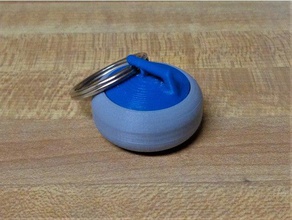 curling stone keychain keychains 3d print model - Mito3D