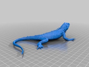 lizard animals bearded dragon 3d print model - Mito3D