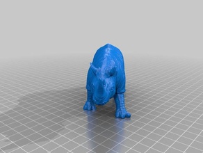 rhino ii animali Scansione 3d 3d print model - Mito3D