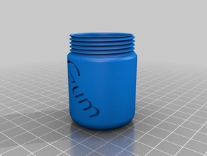 pocket gum can accessories canister lid 3d print model - Mito3D