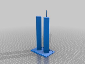 Dünya Ticaret Merkezi İkiz Kuleleri binalar ve yapılar 3d print model - Mito3D