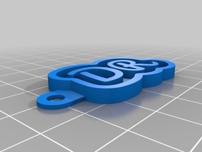 dr Schlüsselanhänger kundengebundene 3d print model - Mito3D