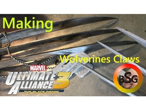 marvel ultimate alliance 3 - wolverines claws video games wolverine 3d print model - Mito3D