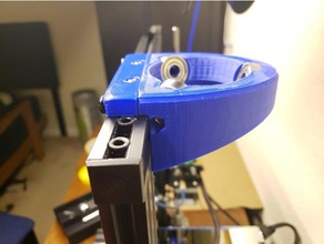 20mm ender 3 filament carousel bolt-on mount 3d printer accessories benhack refill spooless 3d print model - Mito3D
