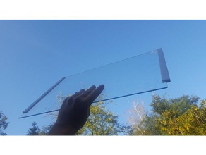 staffa di 3mm frigorifero ripiano in vetro supporto pinza a clip cucina & sala da pranzo la montaggio morsetto titolare 3d print model - Mito3D