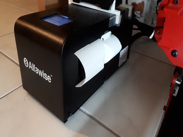 deflecteur d'air pour boitier d'alimenation u20 - spoiler scatola di alimentazione Stampante 3d parti aria deflettore alfawise alphawise au20 dair 3D print model - Mito3D