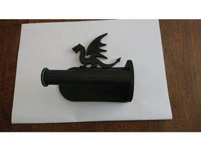 dragon toilet paper holder bathroom 3d print model - Mito3D