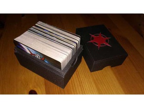 starrealms Fall Spielzeug & Spiele box - Karte Karten desktop desktop-Halter Spiel-Karten game card case Deckel spielen storage 3d print model - Mito3D