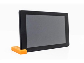 amazon fire tablet soporte la tableta alexa de fuego tiro pie pata cabra 3d print model - Mito3D