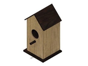 bird house outdoor transformer housing box & garden birdhouse fusion 360 lights lighting waterproof case 3d print model - Mito3D