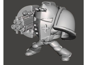 tout à fait exact de l'espace maritime cuirassier 40k jouets & jeux astardes dreadnought space marine warhammer 3d print model - Mito3D
