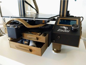 ender 3 pro - dual gavetas Impressora 3d acessórios 3d print model - Mito3D