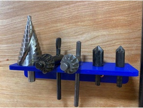drill press accessory rack tool holders & boxes chuck key 3d print model - Mito3D