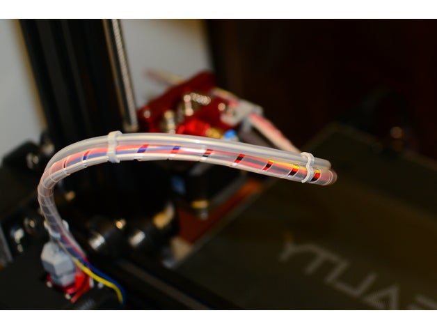 bowden tubo de clip Impresora 3d accesorios el ender 3 3D print model - Mito3D