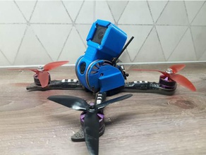 furibee x215 pro gopro hero 5 session mount + side covers diy 3d print model - Mito3D