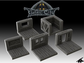 gc alternate walls - join our patreon buildings & structures 3d print model - Mito3D