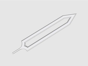tek parça bıçak sahne 2 kılıç verdi dökme sahte longsword 3d print model - Mito3D
