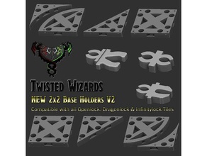 2x2 base-Halter-set stl 3d-drucken - dungeon dungeons dragons printableterrain 3d print model - Mito3D