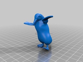 penguen dab 3d baskı ördek 3d print model - Mito3D