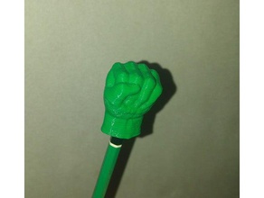 hulk Hände Bleistift topper Skulpturen 3d print model - Mito3D