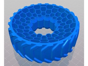 openrc 1 10 rc truggy rims airless - tire 03 reversed tread r c vehicles 3d print model - Mito3D