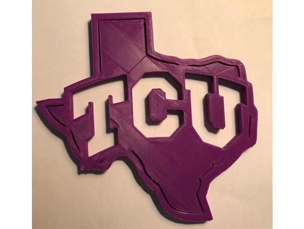 tcu, texas 3d baskı tcu 3D print model - Mito3D