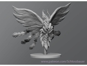 phoenix moth toys & games dnd dungeons dragons insect tabletop 3d print model - Mito3D
