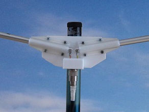 amatör radyo taşınabilir dp anten elektronik anteni monte edin çift kutuplu jambon 3d print model - Mito3D
