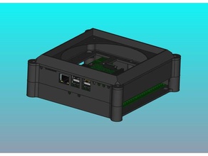 case raspi two 8 channel relays electronics relay cooling enclosure raspberry pi 3 3d print model - Mito3D