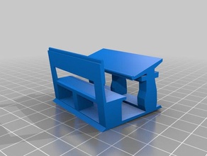 schulbank Modell-Möbel 3d print model - Mito3D