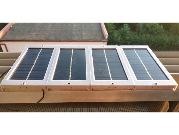 solar-panel-array-Halter diy solar solar-panel solar-panel-Halter solar-array Halterung solar-Licht solar-power 3D print model - Mito3D