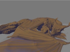 dragon s harmony sculptures dragons dust magic world gorgon medusa 3d print model - Mito3D