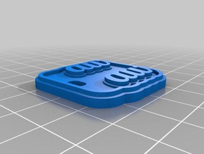 aw keychains customized 3d print model - Mito3D