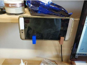 phone shelf stand household holder smartphoneholder smartphone 3d print model - Mito3D
