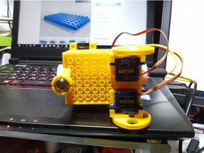 lego-Mikro-bit-Roboter Auto in der Robotik micro bit Roboter lego 3d print model - Mito3D