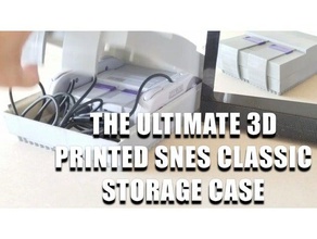 snes classic storage case looks like video games 3d print model - Mito3D