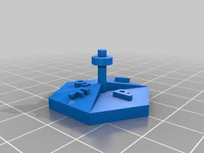 starfinder Schiff Kampf-marker Spielzeug & game Zubehör hexagon marker 3d print model - Mito3D
