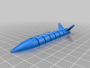 articulated rocket toys & games 3d print model - Mito3D