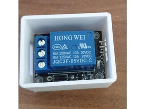single relai box 3d printing hong wei hw-482 jqc3f jqc3f-05vdc jqc3f-05vdc-c case relaibox relais relay 3d print model - Mito3D