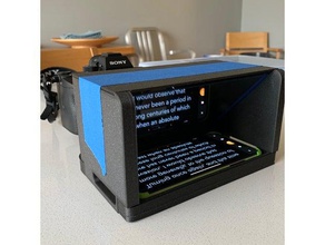 teleprompter brickhouse sólida plataforma dslr de fotograma completo cámara y dispositivo móvil la a7iii canon sony alpha 3d print model - Mito3D